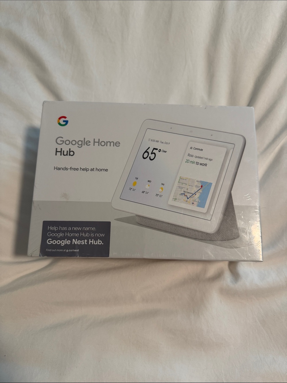 Google Home Hub Smart Display in Chalk White
